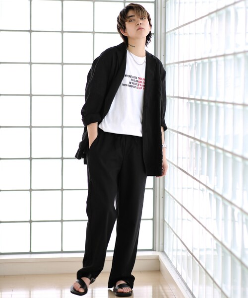 BOYSHE（ボーイシー）の「コンビネーションTシャツ　ブルー（Tシャツ/カットソー・レディース・その他）」の6枚目の写真