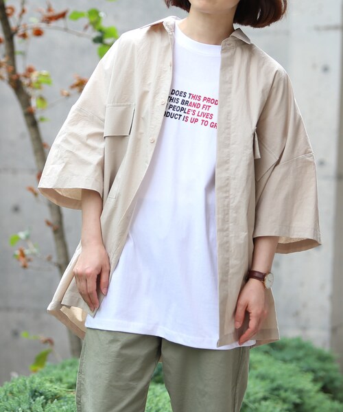 BOYSHE（ボーイシー）の「コンビネーションTシャツ　ブルー（Tシャツ/カットソー・レディース・その他）」の9枚目の写真