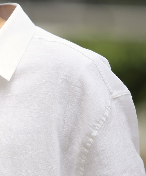 BOYSHE(ボーイシー)の「ラミーリネン ルーズシルエットシャツ ホワイト(シャツ/ブラウス・レディース・その他)」の14枚目の写真