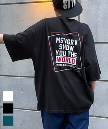 BOYSHE | ワールドショーBIGロゴTシャツ　ブラック(Tシャツ/カットソー)
