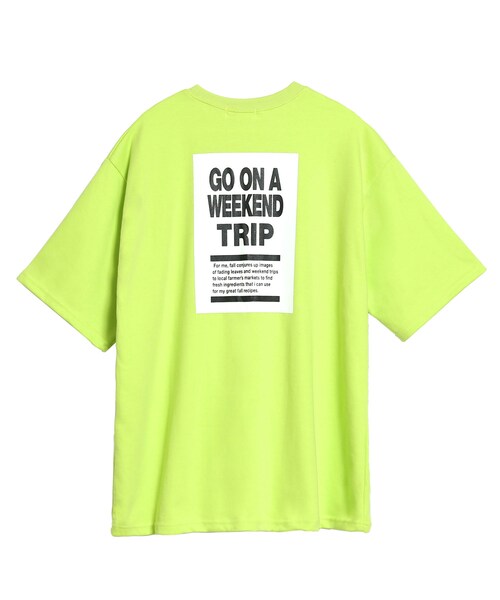 BOYSHE(ボーイシー)の「トリップ オーバー半袖Tシャツ ライムグリーン(Tシャツ/カットソー・レディース・その他)」の12枚目の写真