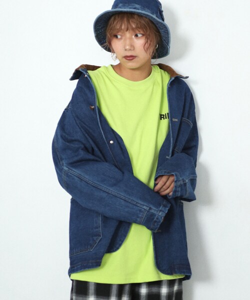 BOYSHE(ボーイシー)の「トリップ オーバー半袖Tシャツ ライムグリーン(Tシャツ/カットソー・レディース・その他)」の7枚目の写真