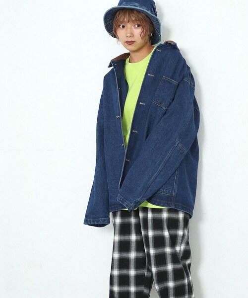 BOYSHE(ボーイシー)の「トリップ オーバー半袖Tシャツ ライムグリーン(Tシャツ/カットソー・レディース・その他)」の9枚目の写真