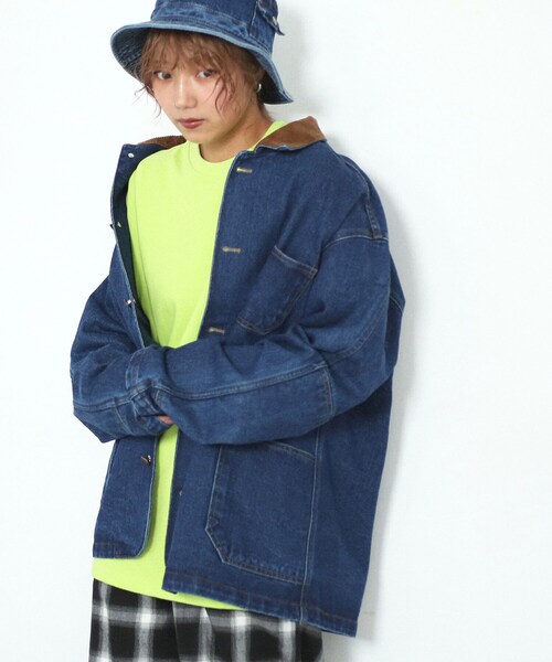 BOYSHE(ボーイシー)の「トリップ オーバー半袖Tシャツ ライムグリーン(Tシャツ/カットソー・レディース・その他)」の4枚目の写真