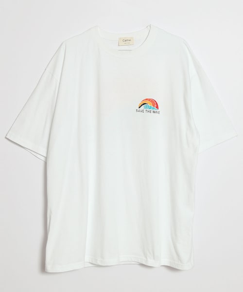 BOYSHE(ボーイシー)の「THE WAVE バックプリント半袖Tシャツ ホワイト(Tシャツ/カットソー・レディース・その他)」の11枚目の写真