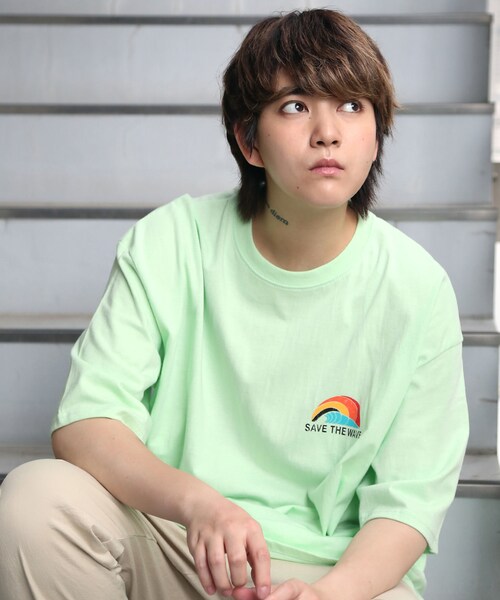 BOYSHE(ボーイシー)の「THE WAVE バックプリント半袖Tシャツ ホワイト(Tシャツ/カットソー・レディース・その他)」の5枚目の写真