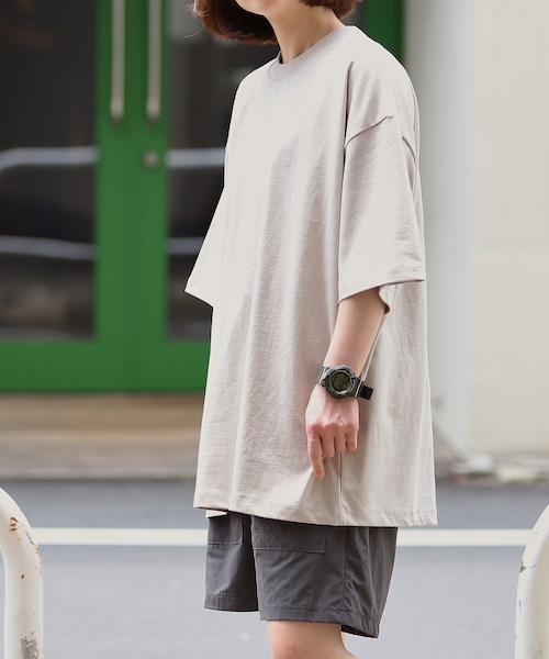 BOYSHE（ボーイシー）の「★NEW color★シルケットコットン ビックシルエット 半袖Tシャツ（Tシャツ/カットソー・レディース・その他）」の5枚目の写真