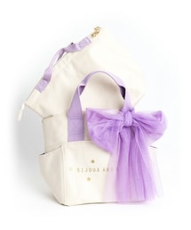 Bijoux & Bee | 保冷バッグ付き防水トートバッグ(ホワイト）(マザーズバッグ)