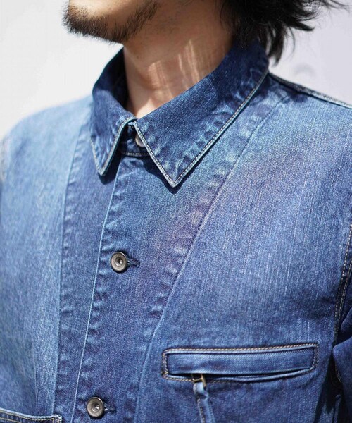 Rinajour（リナジュール）の「【先行予約】Rinajour(リナジュール)MEN'S カバーオール（ジャケット/アウター・メンズ・KINARI/BLACK/INDIGO・S/M/L/XL）」の8枚目の写真