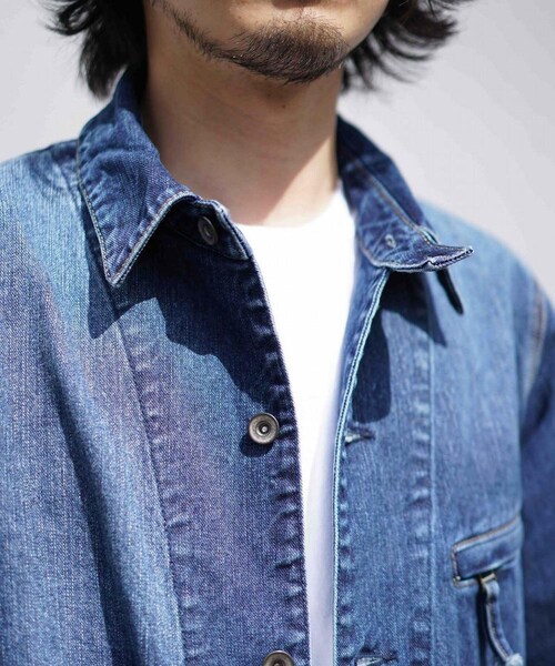 Rinajour（リナジュール）の「【先行予約】Rinajour(リナジュール)MEN'S カバーオール（ジャケット/アウター・メンズ・KINARI/BLACK/INDIGO・S/M/L/XL）」の7枚目の写真