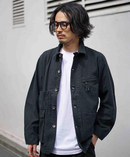 Rinajour（リナジュール）の「【先行予約】Rinajour(リナジュール)MEN'S カバーオール（ジャケット/アウター・メンズ・KINARI/BLACK/INDIGO・S/M/L/XL）」の13枚目の写真