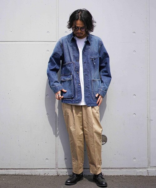 Rinajour（リナジュール）の「【先行予約】Rinajour(リナジュール)MEN'S カバーオール（ジャケット/アウター・メンズ・KINARI/BLACK/INDIGO・S/M/L/XL）」の11枚目の写真