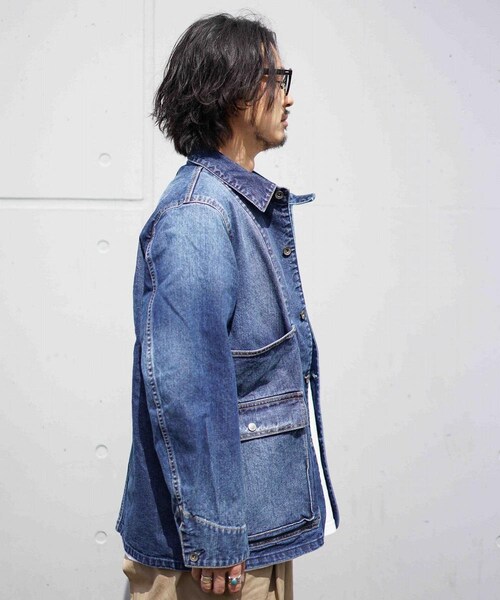 Rinajour（リナジュール）の「【先行予約】Rinajour(リナジュール)MEN'S カバーオール（ジャケット/アウター・メンズ・KINARI/BLACK/INDIGO・S/M/L/XL）」の3枚目の写真