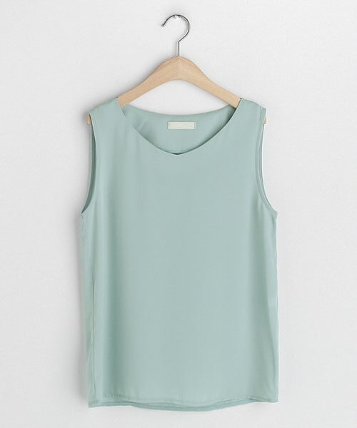 DHOLIC（ディーホリック）の「Vネックスリーブレス（タンクトップ・レディース・ホワイト/ベージュ/ブラック/グリーン・FREE）」の4枚目の写真