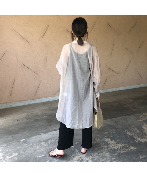 copine（コピン）の「ゆるっとカジュアル！リブワイドリラックスパンツ（2size）【クリックポスト対象商品】（その他パンツ・レディース・その他）」の9枚目の写真