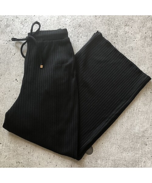 copine（コピン）の「ゆるっとカジュアル！リブワイドリラックスパンツ（2size）【クリックポスト対象商品】（その他パンツ・レディース・その他）」の13枚目の写真