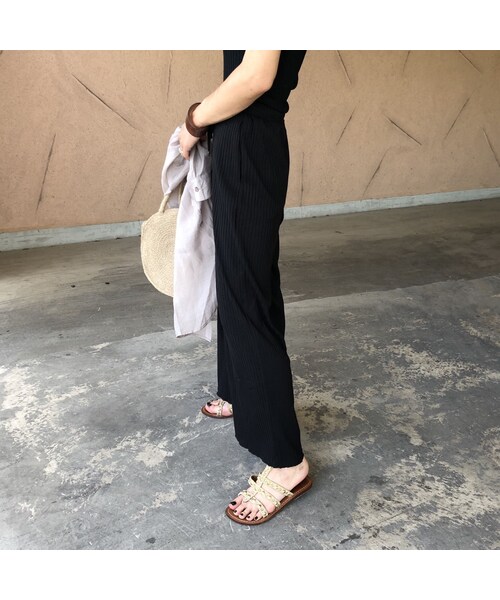 copine（コピン）の「ゆるっとカジュアル！リブワイドリラックスパンツ（2size）【クリックポスト対象商品】（その他パンツ・レディース・その他）」の12枚目の写真