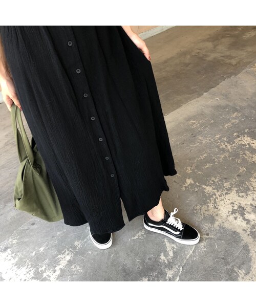 copine(コピン)の「【スペシャルプライス!定価3850円→1430円】楽な着心地バックゴム!フロントボタンシンプルロングワンピース(3color)(ワンピース・レディース・その他)」の6枚目の写真