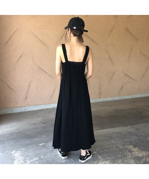 copine(コピン)の「【スペシャルプライス!定価3850円→1430円】楽な着心地バックゴム!フロントボタンシンプルロングワンピース(3color)(ワンピース・レディース・その他)」の4枚目の写真