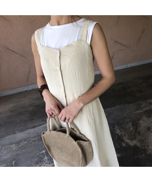 copine(コピン)の「【スペシャルプライス!定価3850円→1430円】楽な着心地バックゴム!フロントボタンシンプルロングワンピース(3color)(ワンピース・レディース・その他)」の11枚目の写真