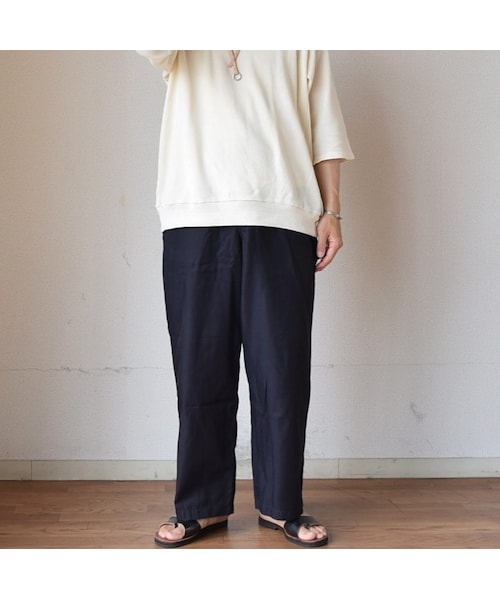 スティルバイハンド ネイビー コットン ウエポン ワイド チノパン 楽天市場】【SALE！40%OFF】スティルバイハンド STILL BY HAND