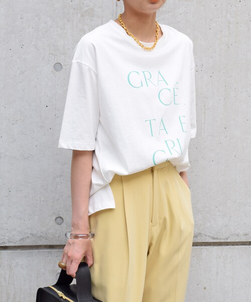 no brand（ノーブランド）の「GRACE ロゴTee（Tシャツ/カットソー・レディース・その他）」の5枚目の写真