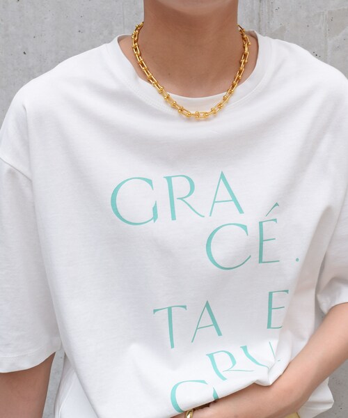 no brand（ノーブランド）の「GRACE ロゴTee（Tシャツ/カットソー・レディース・その他）」の4枚目の写真
