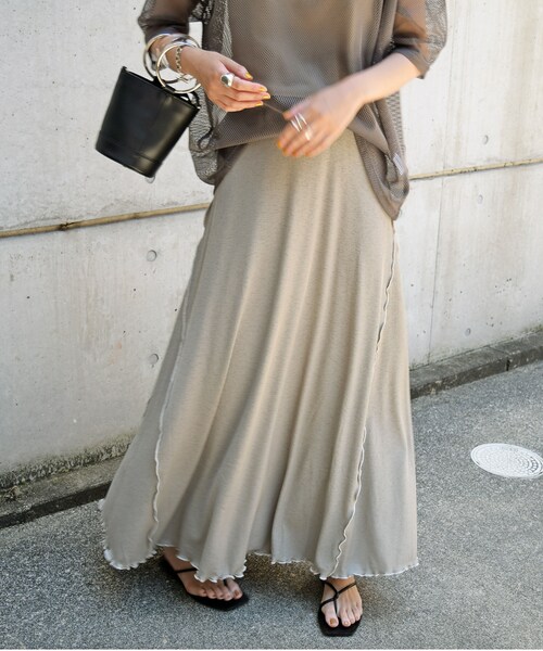 no brand（ノーブランド）の「ヴィンテージリブマキシSK（スカート・レディース・その他）」の5枚目の写真