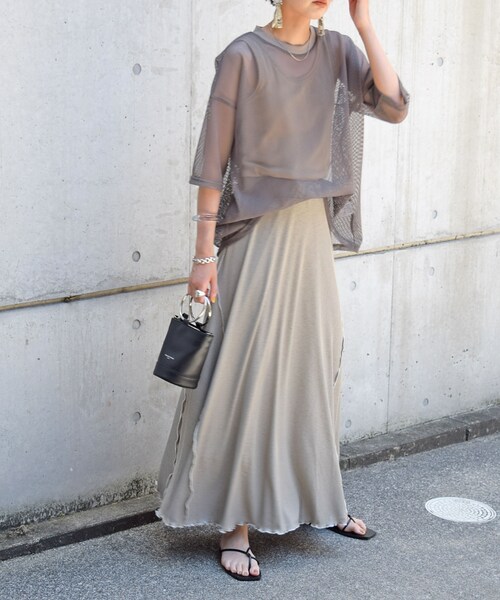 no brand（ノーブランド）の「ヴィンテージリブマキシSK（スカート・レディース・その他）」の6枚目の写真