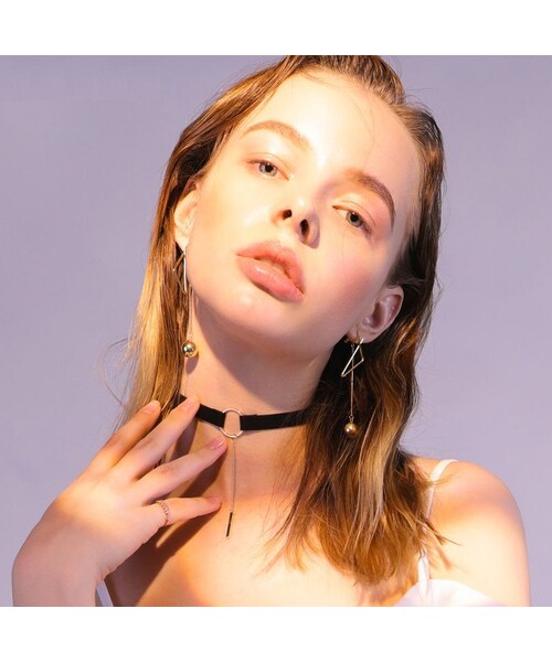 no brand（ノーブランド）の「リング チェーン チョーカー 韓国