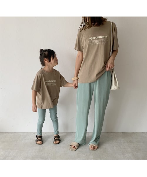 Lavish Gate(ラヴィッシュゲート)の「nh-tops-02166 クルーネック テキストTシャツ ホワイト モカ(Tシャツ/カットソー・レディース・その他)」の10枚目の写真