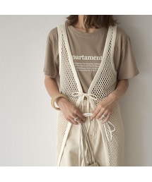 Lavish Gate | 6月中旬～6月下旬入荷分　予約販売　nh-tops-02166　クルーネック テキストＴシャツ　ホワイト　モカ(Tシャツ/カットソー)