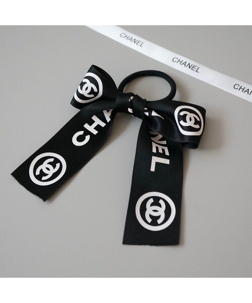 リボン ヘアゴム♡セレシャムリボン♡ブルー♡ハンドメイド リボン