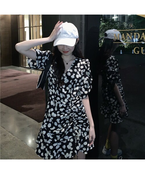 【韓国ブランド】ウエストバブルワンピースN210 BILLABONG ワンピース レディース PARADISE COVE 2 ドレス