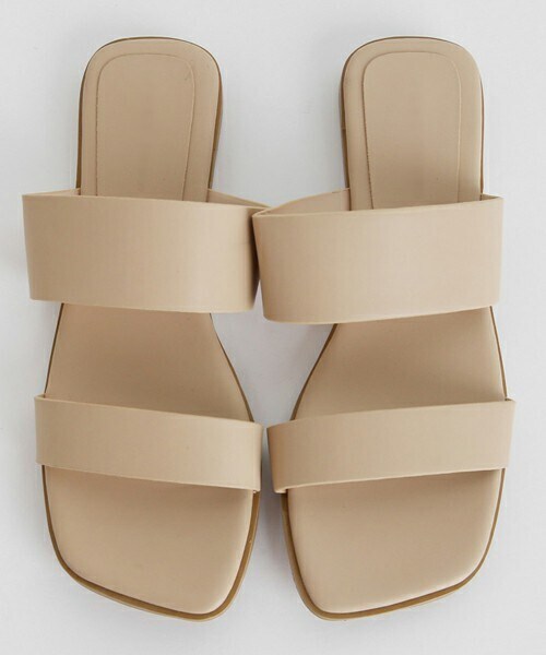 DHOLIC（ディーホリック）の「ダブルストラップサンダル（サンダル・レディース・ホワイト/シルバー/ブラウン/ブラック/ベージュ・225/230/235/240/245/250）」の4枚目の写真