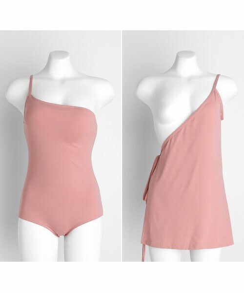 DHOLIC（ディーホリック）の「ワンショルワンピース＆水着SET（水着・レディース・グリーン/ブルー/ピンク・FREE）」の3枚目の写真