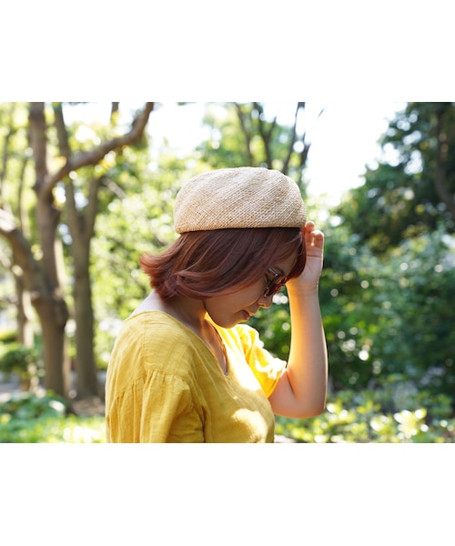KENT HAT(ケントハット)の「麦わらフレンチクルーラーベレー(ハンチング/ベレー帽・レディース・その他)」の6枚目の写真