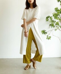 VACANCY | オーガニックコットンスリット２WAYワンピース(ワンピース)