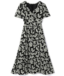 GRL | リボン付きカシュクール花柄ワンピース(ワンピース)