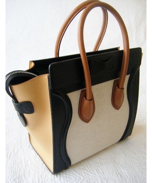 CELINE(セリーヌ)の「CELINE☆LUGGAGE マイクロ Microサイズ Linen(ハンドバッグ・レディース・その他)」の6枚目の写真