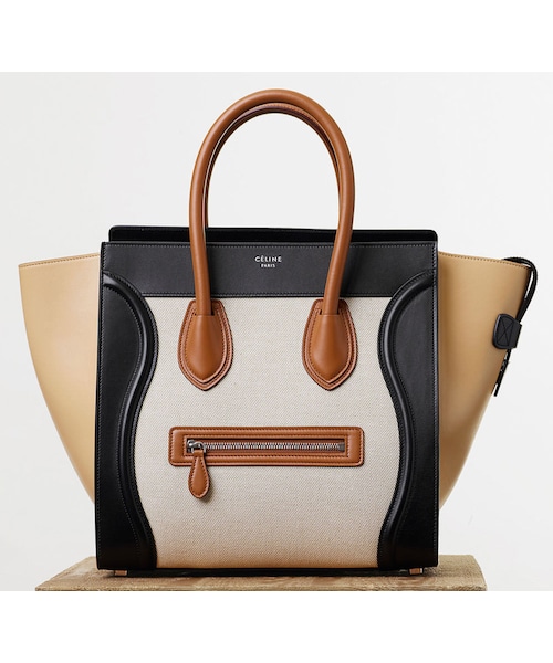 CELINE(セリーヌ)の「CELINE☆LUGGAGE マイクロ Microサイズ Linen(ハンドバッグ・レディース・その他)」の5枚目の写真