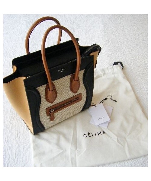 CELINE(セリーヌ)の「CELINE☆LUGGAGE マイクロ Microサイズ Linen(ハンドバッグ・レディース・その他)」の9枚目の写真