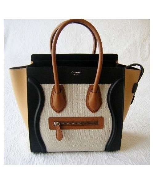 CELINE(セリーヌ)の「CELINE☆LUGGAGE マイクロ Microサイズ Linen(ハンドバッグ・レディース・その他)」の1枚目の写真