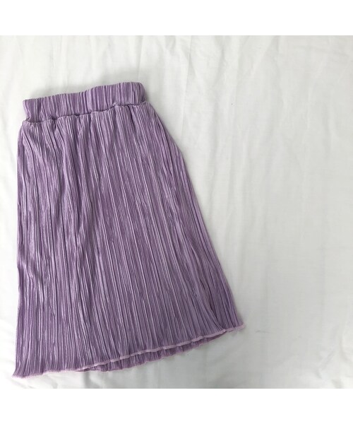 cache cache（カシュ カシュ）の「ロングスカート（ブラック／パープル）（スカート・キッズ・その他）」の3枚目の写真