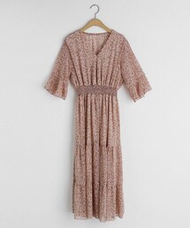 DHOLIC | フローラルティアードワンピース(ワンピース)