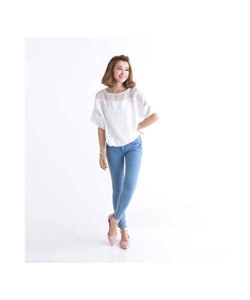 gracegift（グレースギフト）の「金屬繫踝帶尖頭平底鞋（シューズ・レディース・杏色/粉紅/酒紅/黑/靛・35/36/37/38/39/40/41）」の17枚目の写真