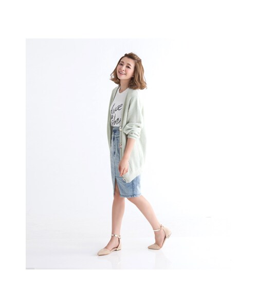 gracegift（グレースギフト）の「金屬繫踝帶尖頭平底鞋（シューズ・レディース・杏色/粉紅/酒紅/黑/靛・35/36/37/38/39/40/41）」の8枚目の写真