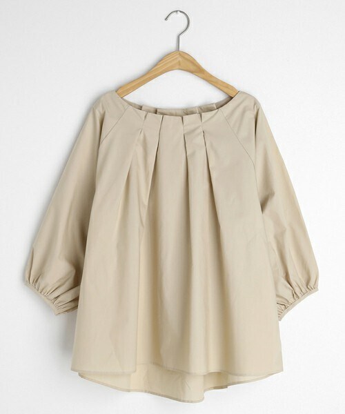 DHOLIC（ディーホリック）の「タックネックパフブラウス（シャツ/ブラウス・レディース・ホワイト/ベージュ・FREE）」の2枚目の写真