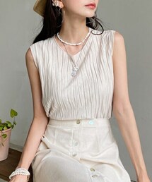 DHOLIC | リンクルスリーブレス(タンクトップ)