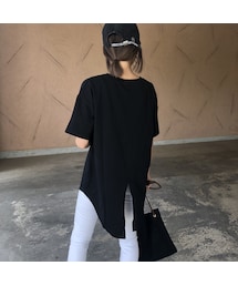 copine | 柔らか肌触り！バックスリットビッグtシャツ(3color)【クリックポスト対象商品】(Tシャツ/カットソー)